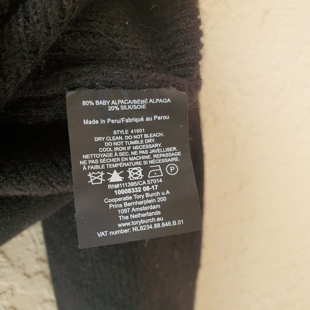 Tory Burch Black and White Crew Neck Sweater - Picture 7 of 9
